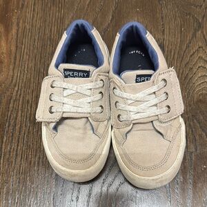 Sperry Kids Tan Canvas Shoes